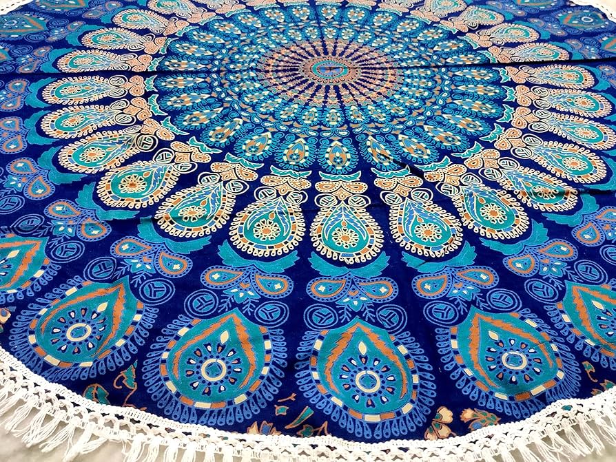 Round Tapestry Beach Blankets