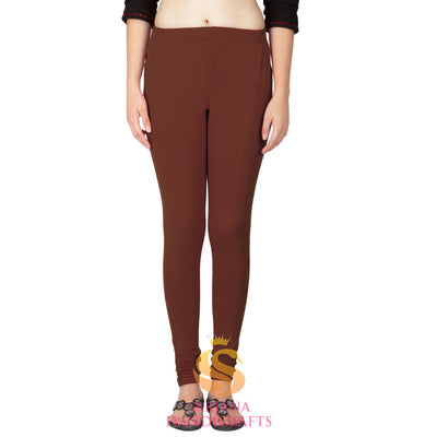 SARJANA Women's Cotton Authentic Churidar Leggings Casual Yoga Pants - FREE SIZE