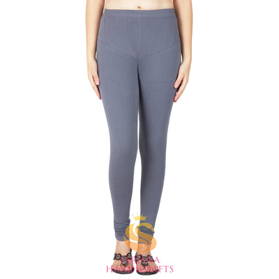 SARJANA Women's Cotton Authentic Churidar Leggings Casual Yoga Pants - FREE SIZE