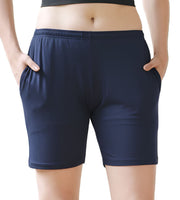 SARJANA Women's Cotton Shorts with Pockets Workout Trouser Yoga Pants - FREE SIZE