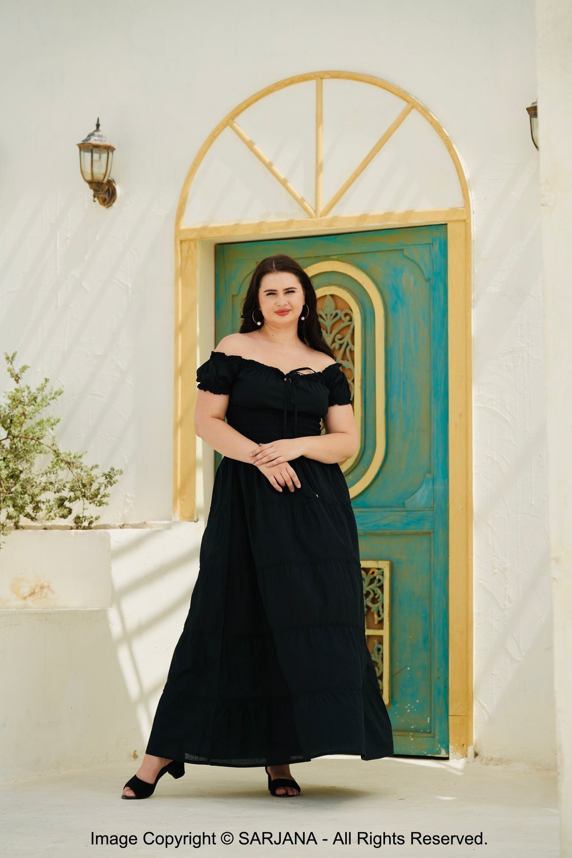 Women's Solid Cotton Long Maxi Dress A-Line Casual Party Beach Tiered Sundress Free SIZE Maroon Women's Solid Cotton Long Maxi Dress A-Line Casual Party Beach Tiered Sundress Free SIZE Maroon