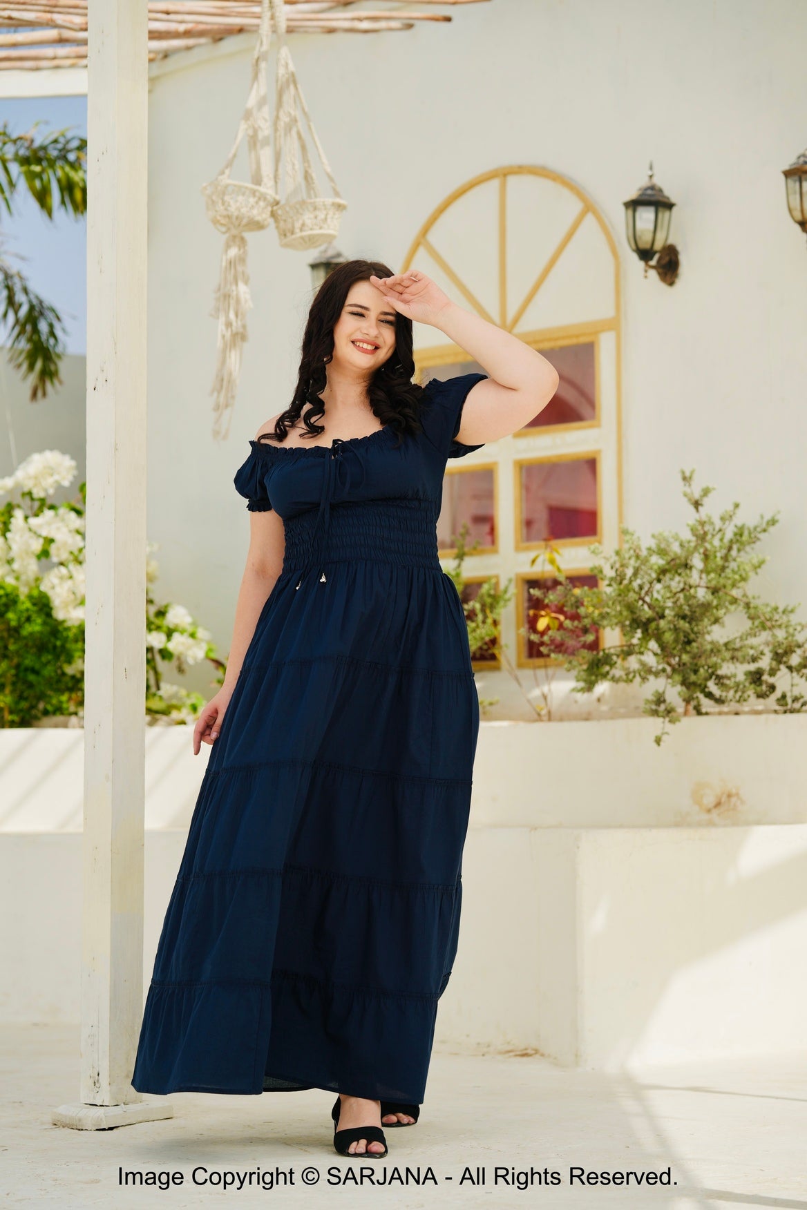 casual cotton a line dress Women's Cotton Linen Midi Dress A Line Dress Summer Dress Casual Regular Fit Plain 3/4 Length Sleeve V Neck Pink Summer Spring 2026