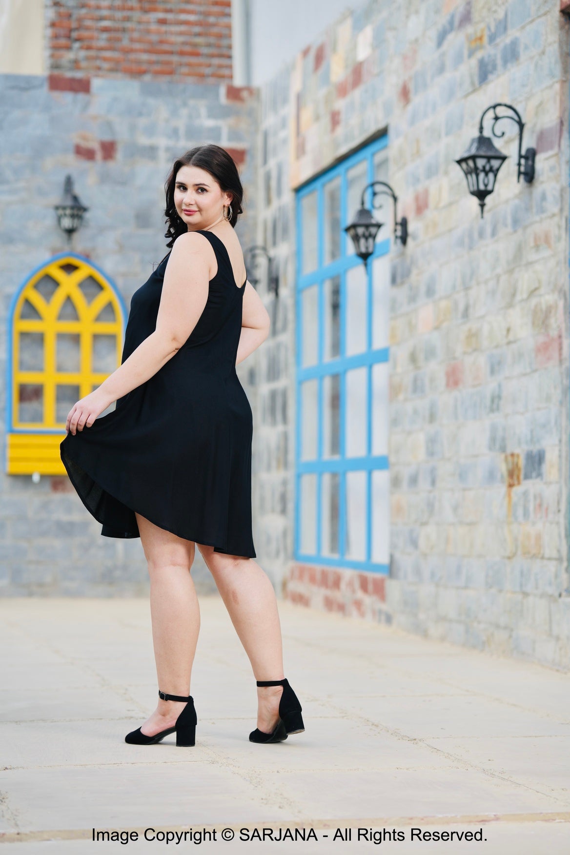 tank top a line dress Boston Proper - Navy Blue - Tank A-Line Dress