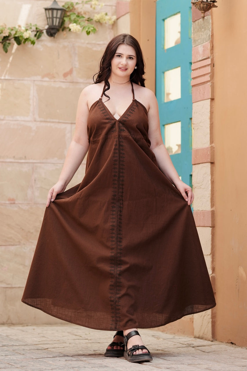 long cotton maxi dress spaghetti strap NEW---NO.325 Women's Spaghetti Strap Tiered Ruffle Maxi Dress, Flowy Summer Beach Long Dress, Boho Chic Cotton Maxi Dress in Cream