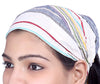 SARJANA Lot 10 Pieces Women Cotton Striped Headband Wide Hairband Men Wrap Yoga Bandana