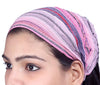 SARJANA Lot 10 stuks Dames Katoen Gestreepte Hoofdband Brede Haarband Heren Wrap Yoga Bandana