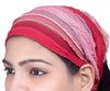 SARJANA Lot 10 Pieces Women Cotton Striped Headband Wide Hairband Men Wrap Yoga Bandana