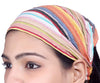 SARJANA Lot 10 Pieces Women Cotton Striped Headband Wide Hairband Men Wrap Yoga Bandana