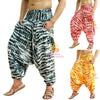 SARJANA Men Women Rayon Tie Dyed Harem Pants Yoga Unisex Drop Crotch Pockets Pants