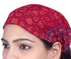 SARJANA Lot 10 Pieces Women Rayon Printed Headband Wide Hairband Men Wrap Yoga Bandana