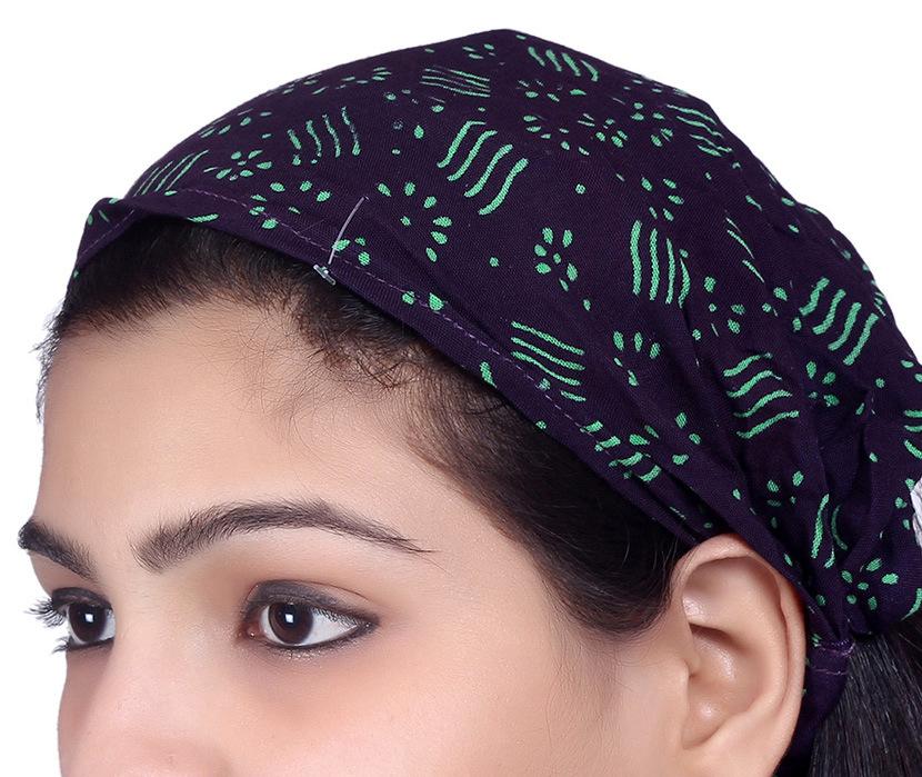 SARJANA Lot 10 Pieces Women Men Rayon Printed Wide Headbands Unisex Head Wrap Bandana