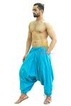 SARJANA Men Women Cotton Solid Pockets Harem Pants Yoga Unisex Drop Crotch Pants