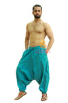 SARJANA Men Women Cotton Solid Pockets Harem Pants Yoga Unisex Drop Crotch Pants