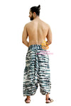 SARJANA Men Women Rayon Tie Dyed Harem Pants Yoga Unisex Drop Crotch Pockets Pants