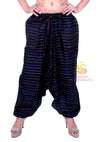 SARJANA Womens Cotton Striped Harem Pants Yoga Trouser Harem Baggy Hippie Genie Unisex Pants