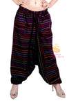 SARJANA Womens Cotton Striped Harem Pants Yoga Trouser Harem Baggy Hippie Genie Unisex Pants