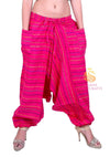 SARJANA Womens Cotton Striped Harem Pants Yoga Trouser Harem Baggy Hippie Genie Unisex Pants