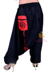 SARJANA Womens Cotton Solid Pockets Harem Pants Yoga Trouser Hippie Genie Unisex Pants