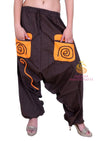 SARJANA Womens Cotton Solid Pockets Harem Pants Yoga Trouser Hippie Genie Unisex Pants