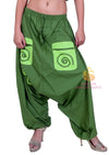 SARJANA Womens Cotton Solid Pockets Harem Pants Yoga Trouser Hippie Genie Unisex Pants