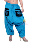 SARJANA Womens Cotton Solid Pockets Harem Pants Yoga Trouser Hippie Genie Unisex Pants