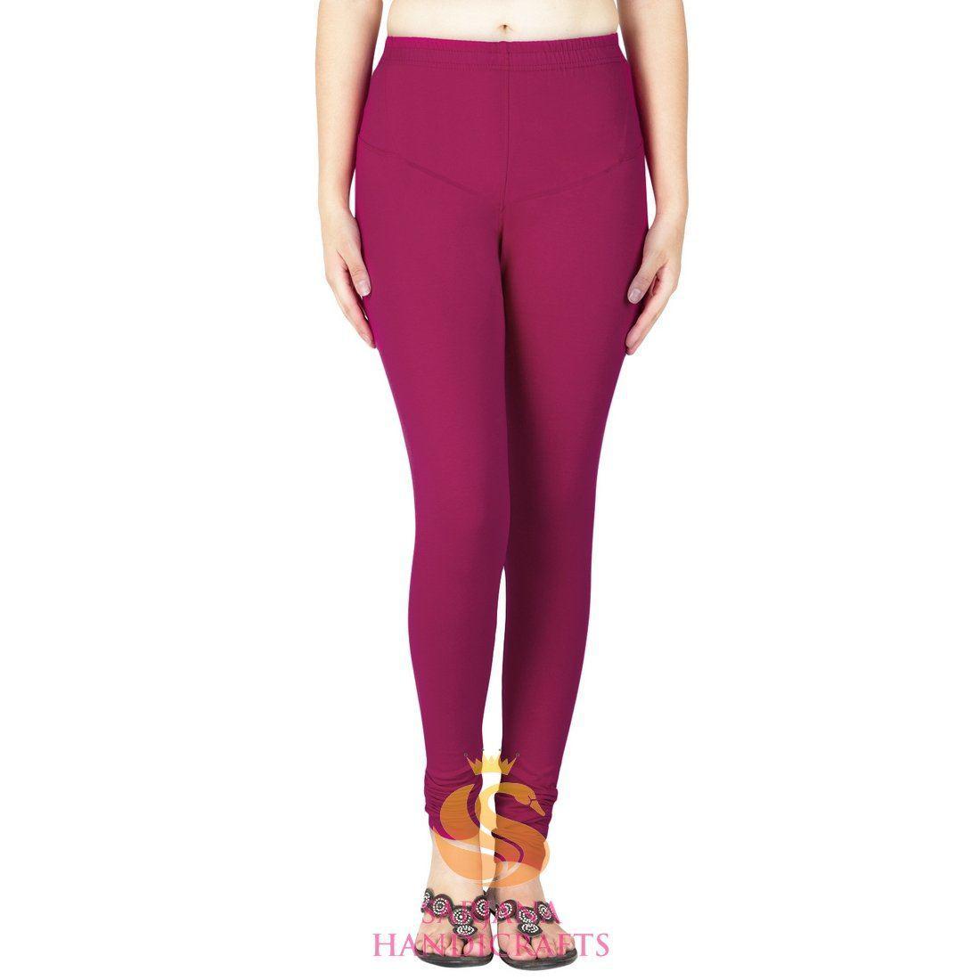 SARJANA Women's Cotton Authentic Churidar Leggings Casual Yoga Pants