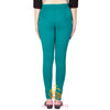 SARJANA Dames katoen turquoise kleur authentieke Churidar legging casual broek