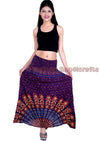 SARJANA Women Skirt Rayon Mandala Printed Stretch Waist Casual Summer Skirt