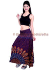 SARJANA Women Skirt Rayon Mandala Printed Stretch Waist Casual Summer Skirt