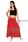 SARJANA Women Skirt Rayon Mandala Printed Stretch Waist Casual Summer Skirt