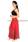 SARJANA Women Skirt Rayon Mandala Printed Stretch Waist Casual Summer Skirt