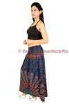SARJANA Women Skirt Rayon Mandala Printed Stretch Waist Casual Summer Skirt