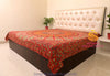 SARJANA Drap de lit plat en coton Queen Size Mandala psychédélique Couvre-lit double Literie Jeté de dortoir