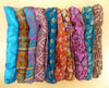 SARJANA Lot 10 pièces femmes bandeau en soie imprimé large bandeau hommes enveloppement Yoga Bandana