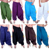 SARJANA Womens Cotton Solid Harem Pants Yoga Trouser Harem Baggy Hippie Genie Unisex Pants